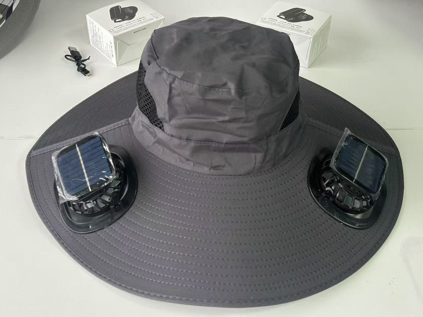 【FathersDayGift】Solar Fan Hat