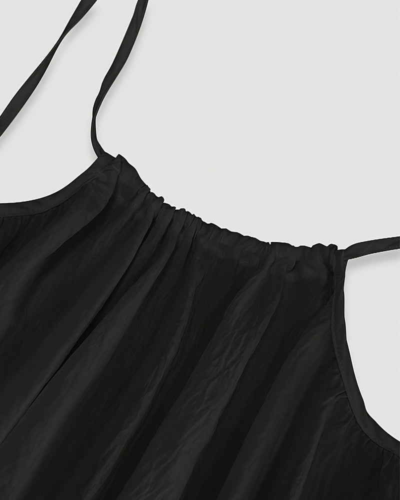 ☀️Women's Solid Color Backless Cami Dress