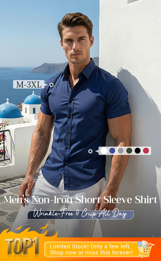 👔 Men's Non-Iron Shirts – No Ironing, Wrinkle-Free & Comfortable All Day!