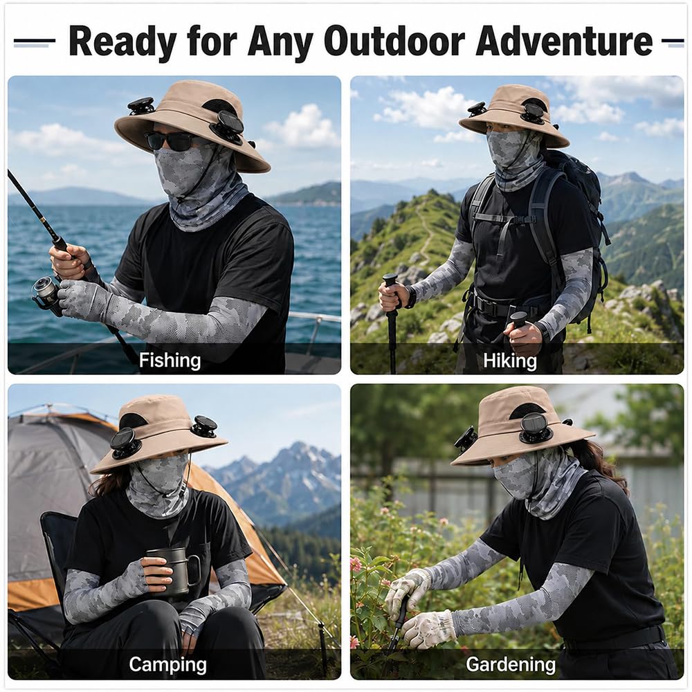 【FathersDayGift】Solar Fan Hat